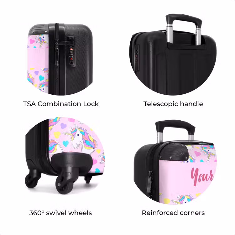 Suitcase with name - Unicorn euphoria — 8