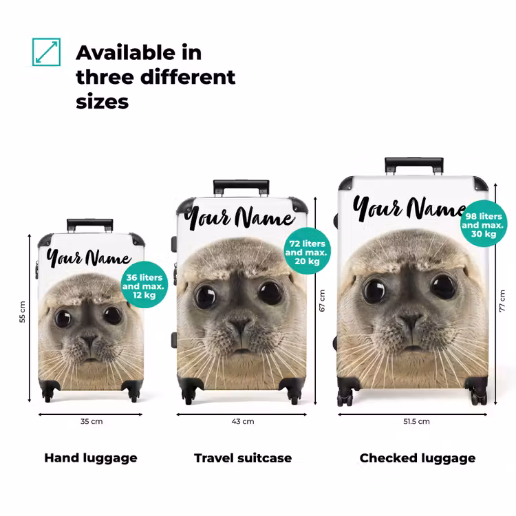 Suitcase with name - Zyon Seal — 3