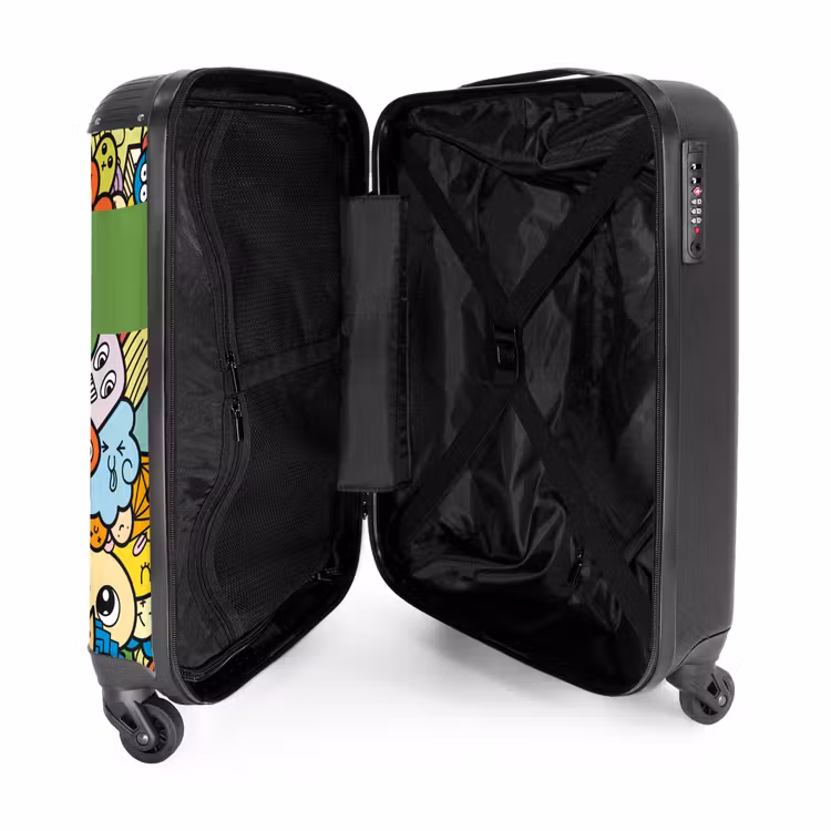 Suitcase with name - Cute Beasts in Town — 5