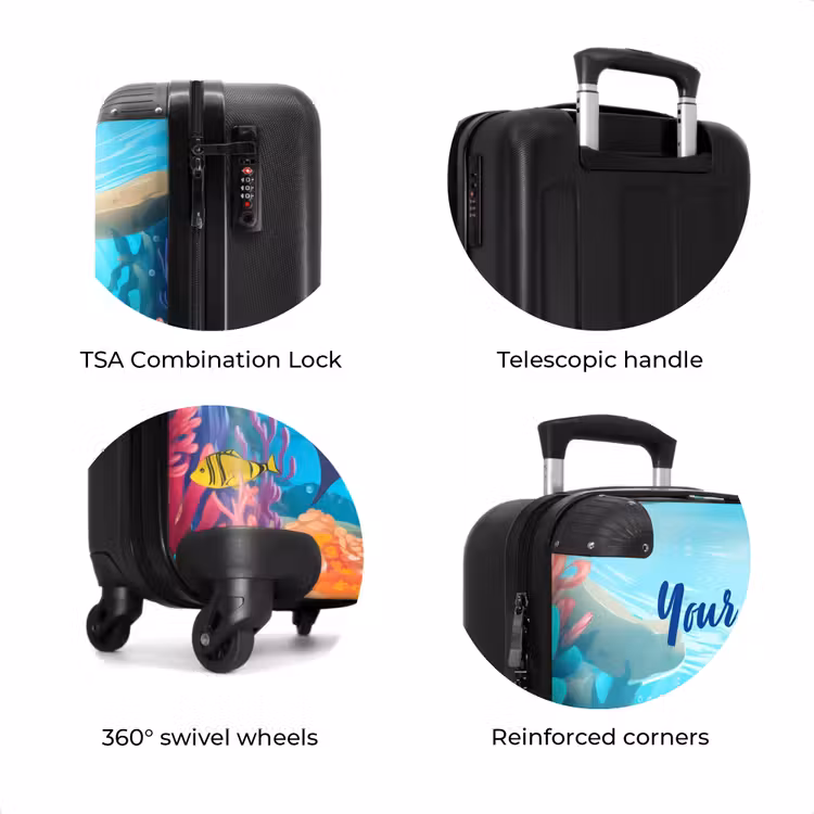 Suitcase with name - Dolphin Dolphin — 8