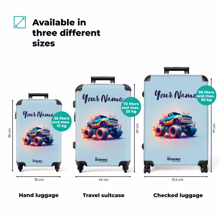 Suitcase with name - Fierce Wheels — 3