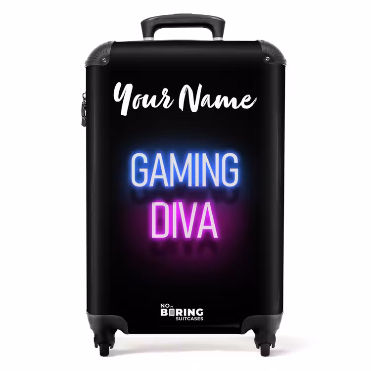 Suitcase with name - Gaming Diva — 1