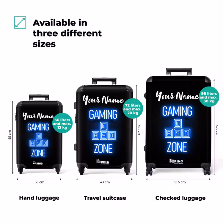 Suitcase with name - Gaming Zone — 3