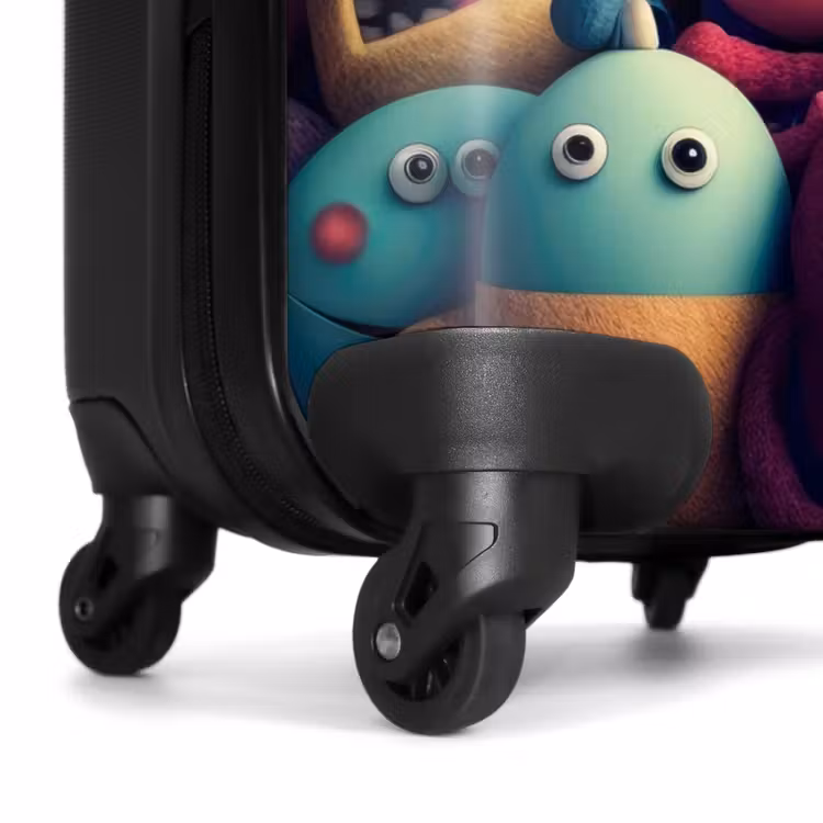 Suitcase with name - Monster Crowd — 7