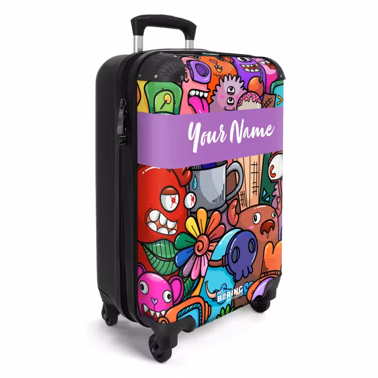 Suitcase with name - Monster Friends Fest — 2