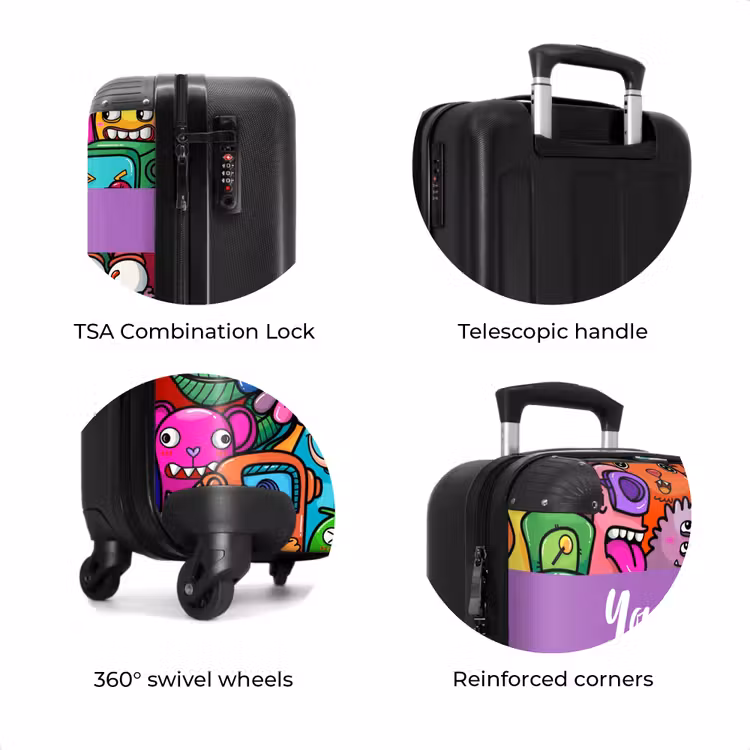 Suitcase with name - Monster Friends Fest — 8