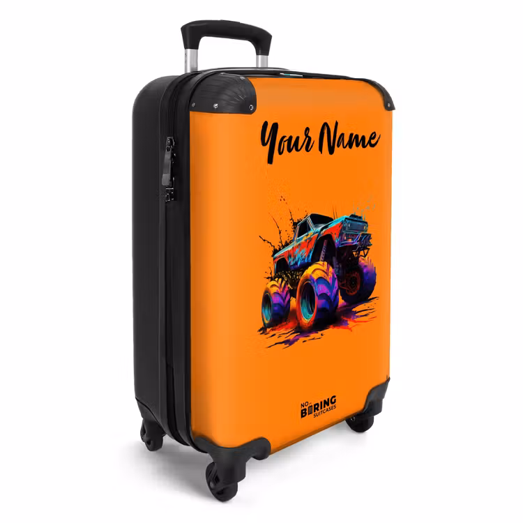 Suitcase with name - Rainbow Wheels — 2