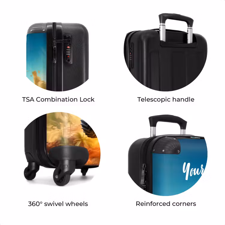 Suitcase with name - Sand Runner — 8