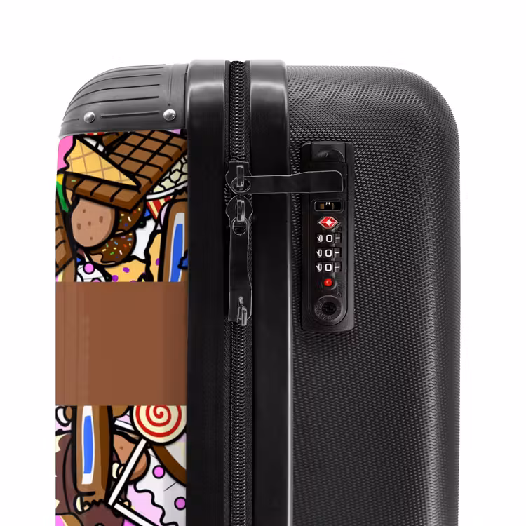 Suitcase with name - Sweet Candy World — 6