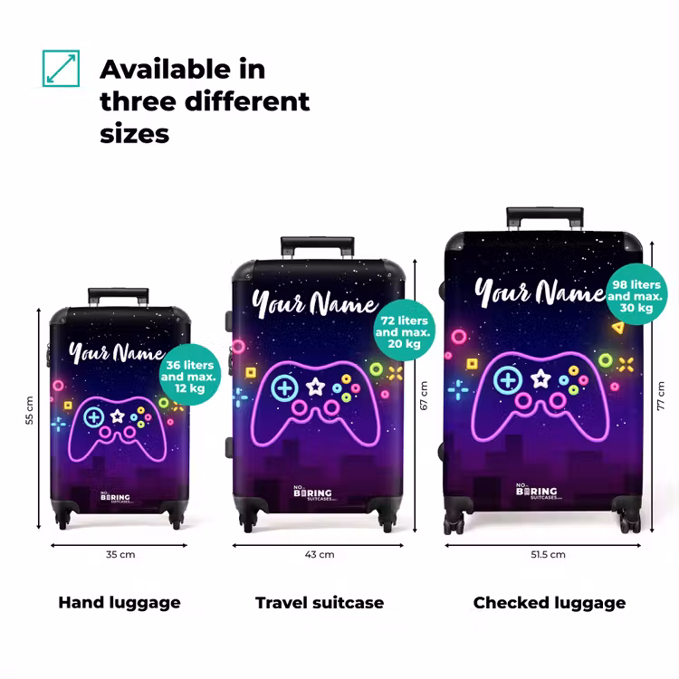 Suitcase with name - You Can't Control Me — 3
