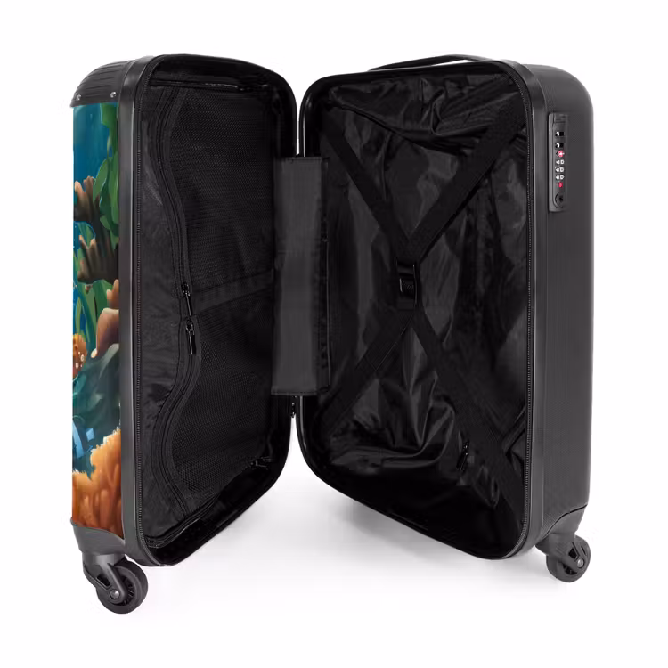 Suitcase with name - Zippy Sea Turtle — 5