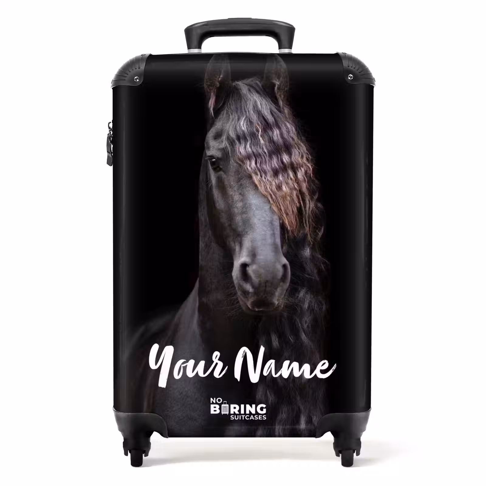Suitcase with name - Friesian stallion — 1