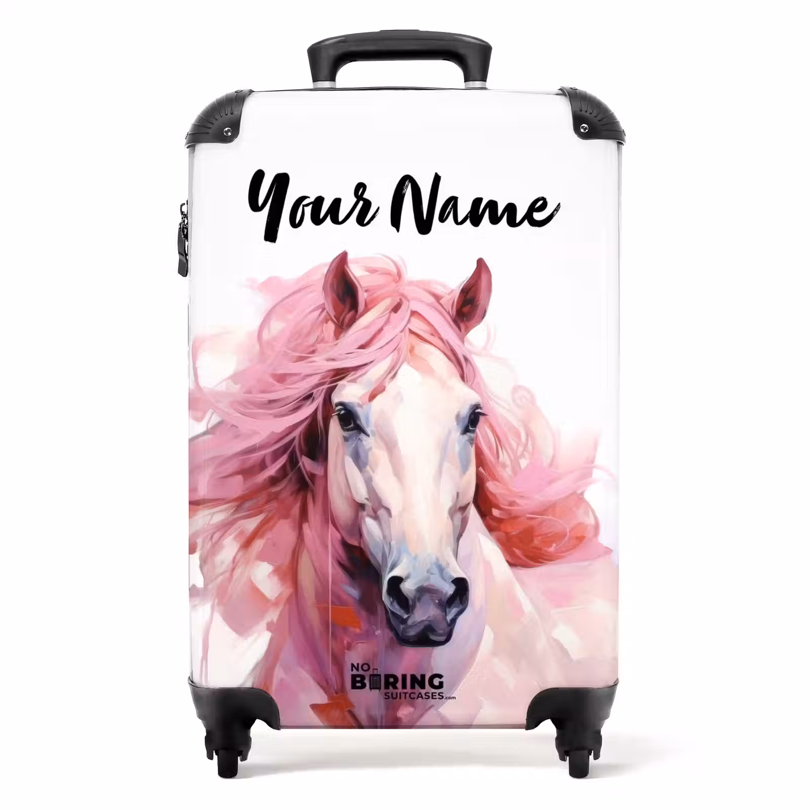 Suitcase with name - Pastel Bead Horse — 1