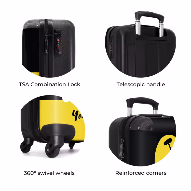 Suitcase with name - Buzzy bee — 8