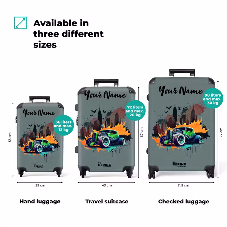 Suitcase with name - Car in ghost town — 3