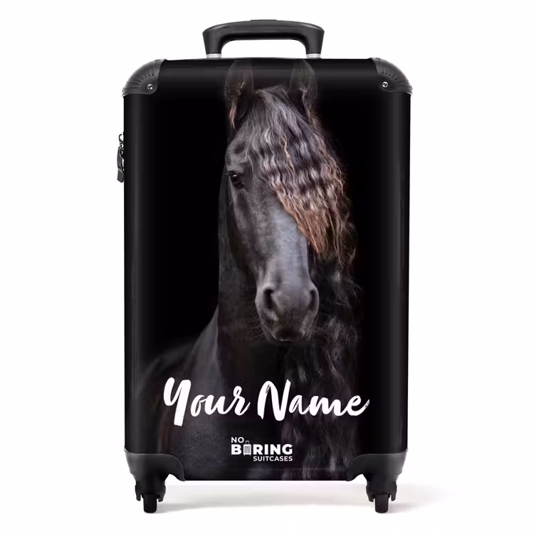 Suitcase with name - Friesian stallion — 1
