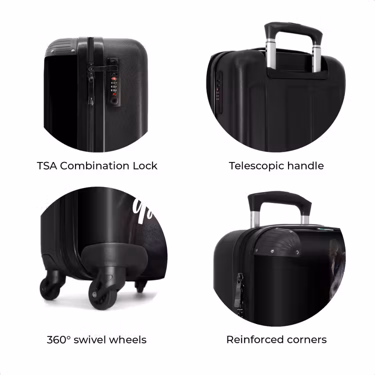 Suitcase with name - Friesian stallion — 8