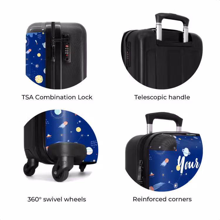 Suitcase with name - Galaxy Magic — 8