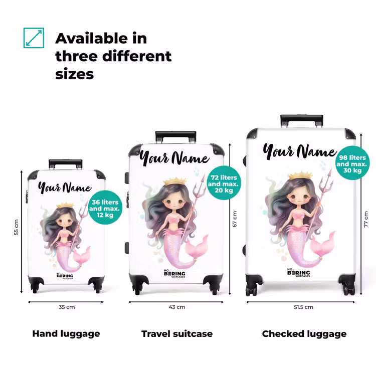 Suitcase with name - Kyra coral princess — 3