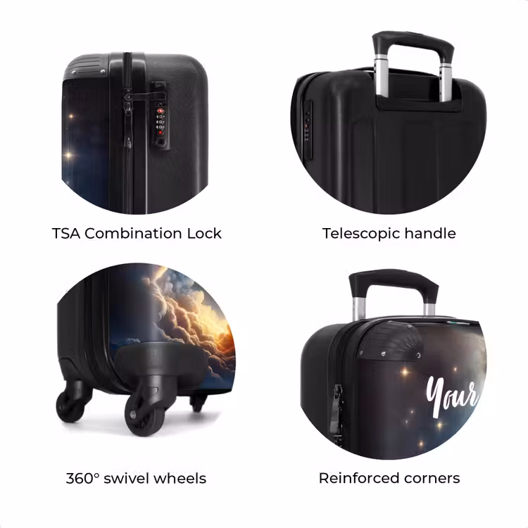 Suitcase with name - Lightning-fast rocket — 8