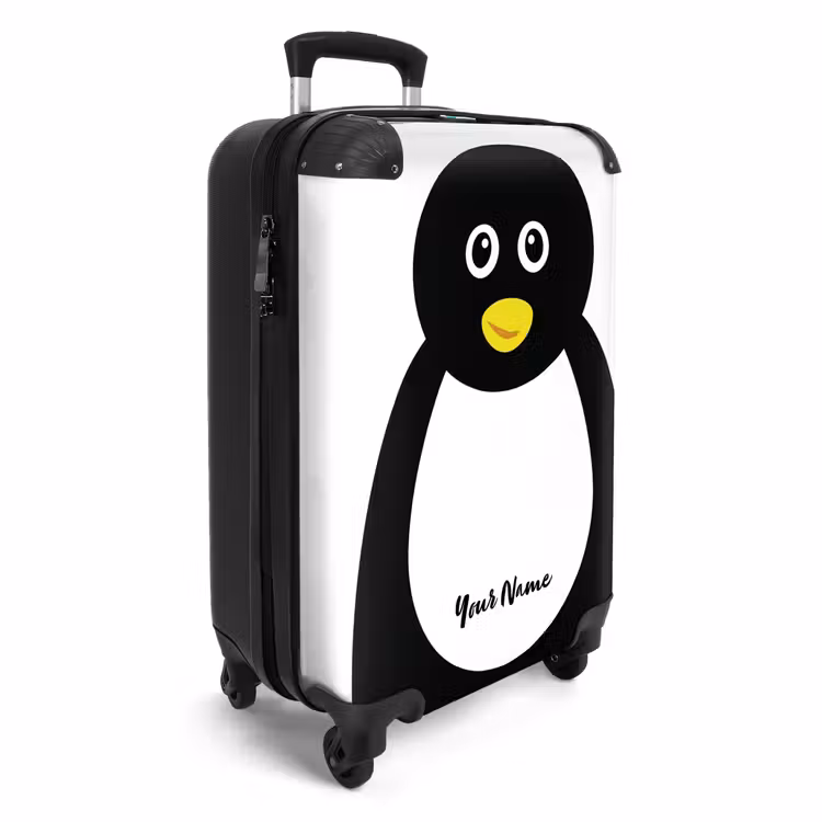 Suitcase with name - Pim penguin — 2