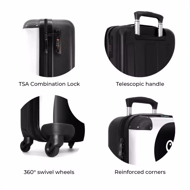 Suitcase with name - Pim penguin — 8