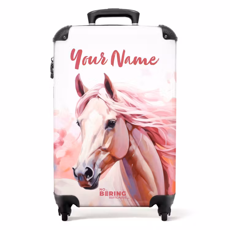Suitcase with name - Pink Runner — 1