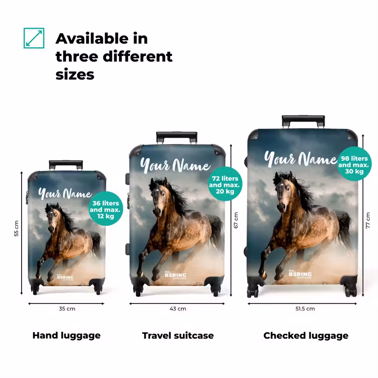 Suitcase with name - Sandy in storm — 3
