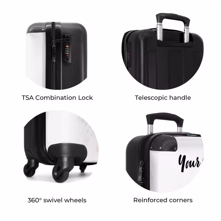 Suitcase with name - Snowflake — 8