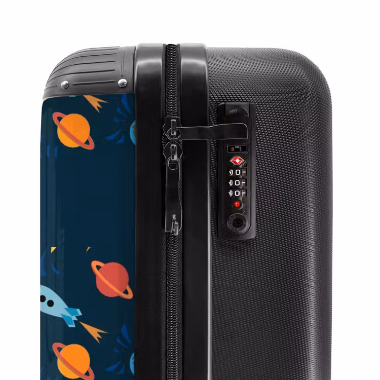 Suitcase with name - Space rockets — 6