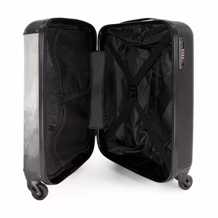 Suitcase with name - Static Portrait of a Black Horse — 5