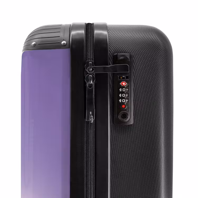 Suitcase with name - Yellow car with pink flames — 6