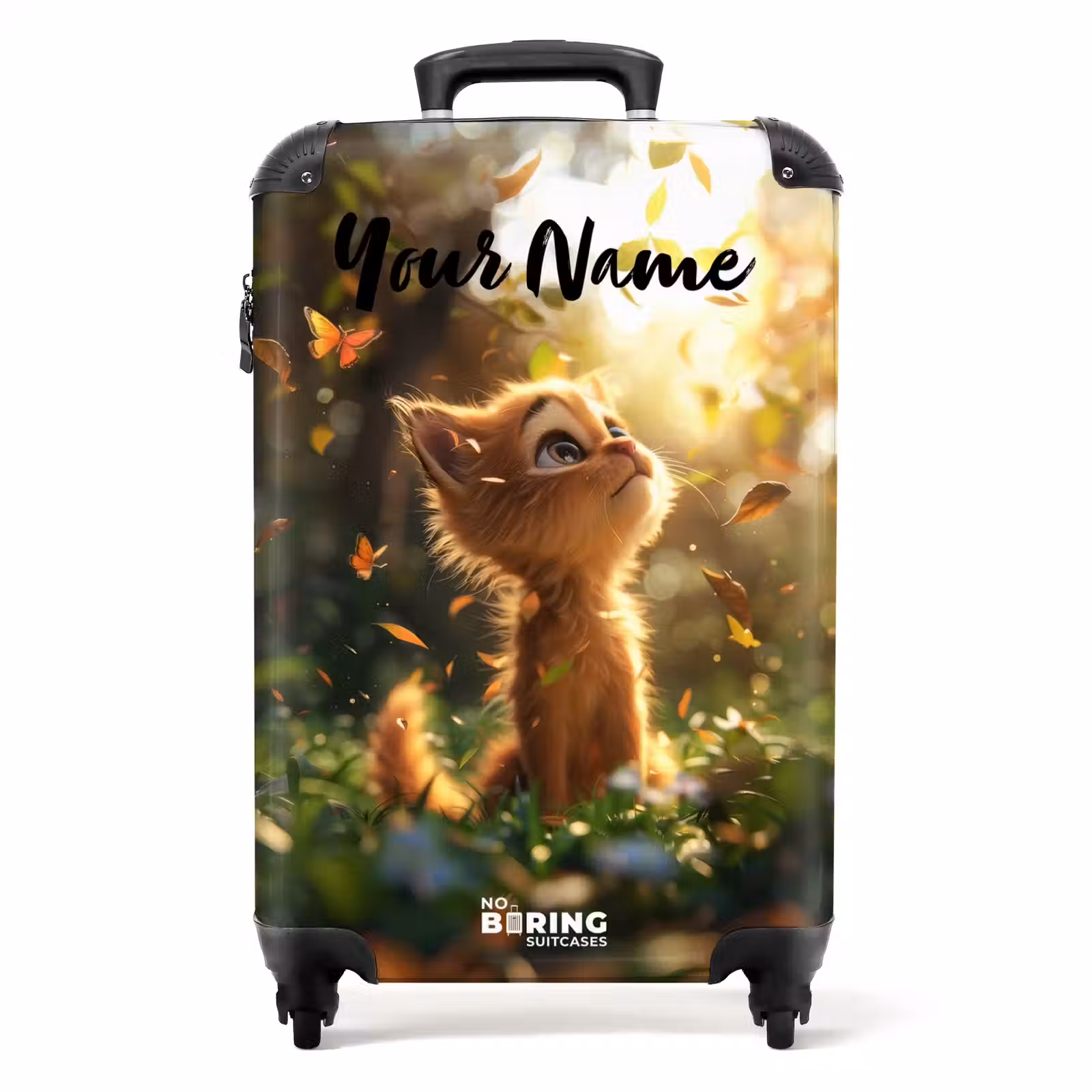 Suitcase with name - Henry autumn kitten — 1