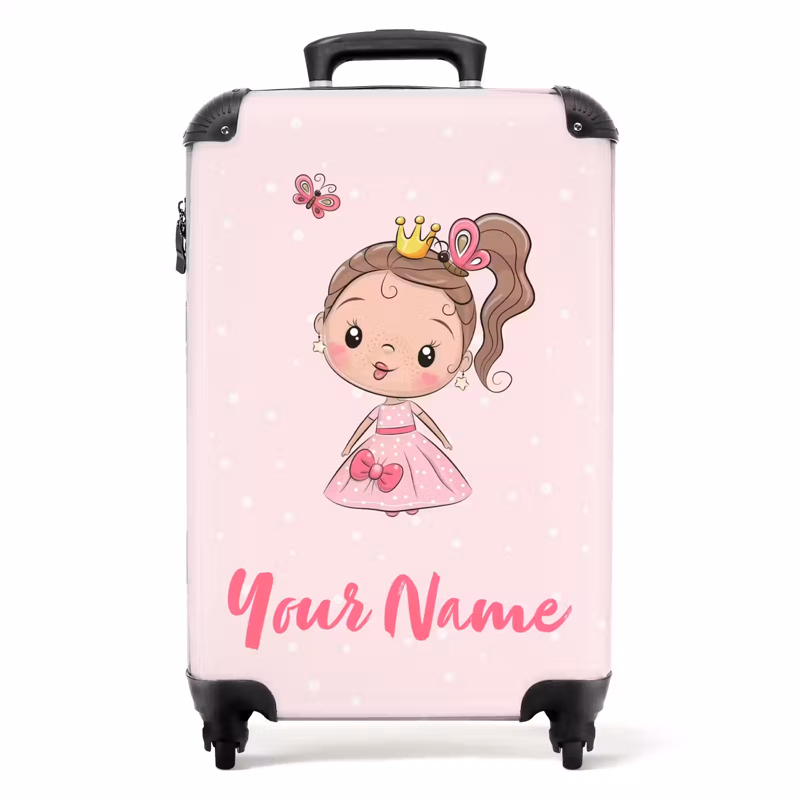 Suitcase with name - Princess pink — 1