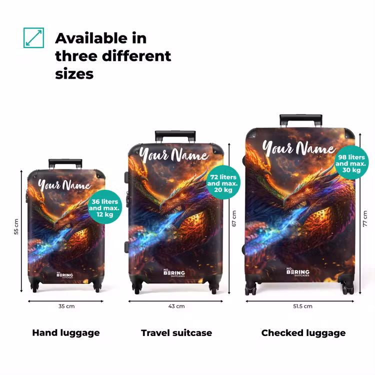 Suitcase with name - Chroma warrior — 3