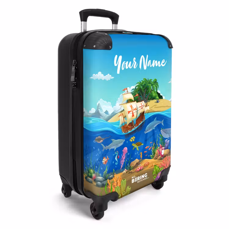 Suitcase with name - Coral Caper — 2