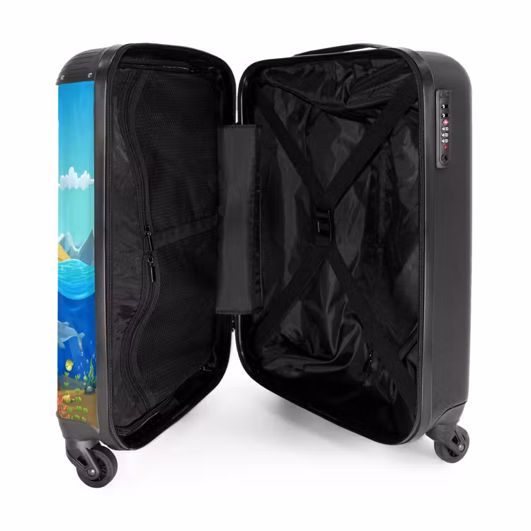 Suitcase with name - Coral Caper — 5