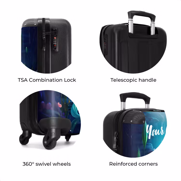 Suitcase with name - Coral Queen — 8