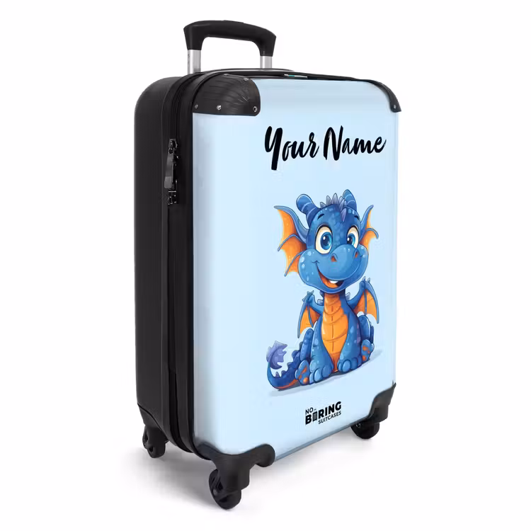 Suitcase with name - Dinky dragon — 2