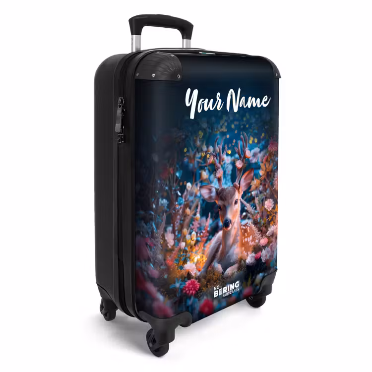Suitcase with name - Eduard red deer — 2