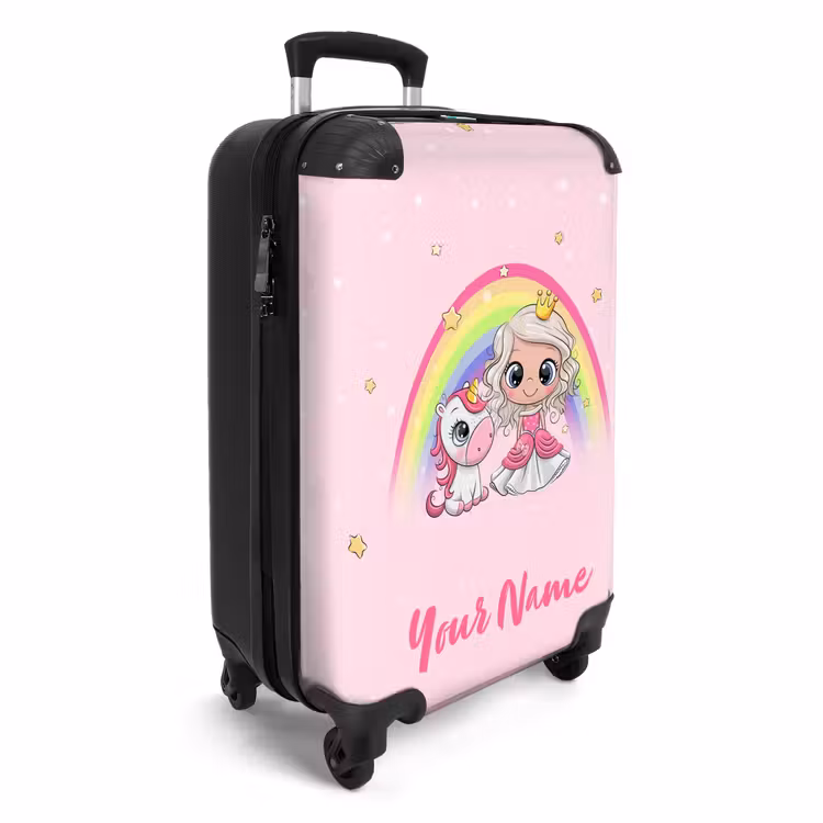 Suitcase with name - Eva unicorn princess — 2