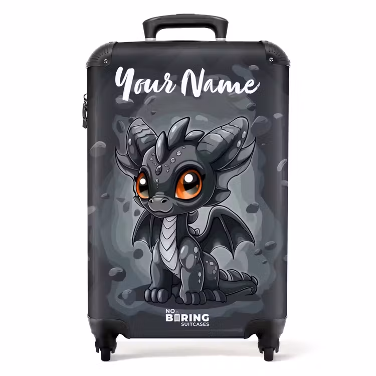 Suitcase with name - Gino gray tail — 1