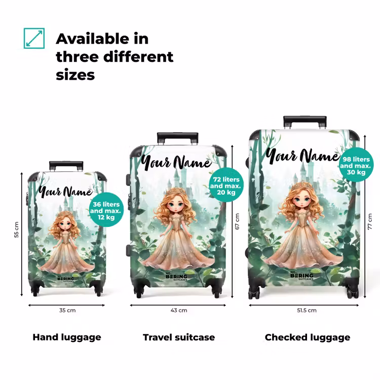 Suitcase with name - Grace greenery — 3