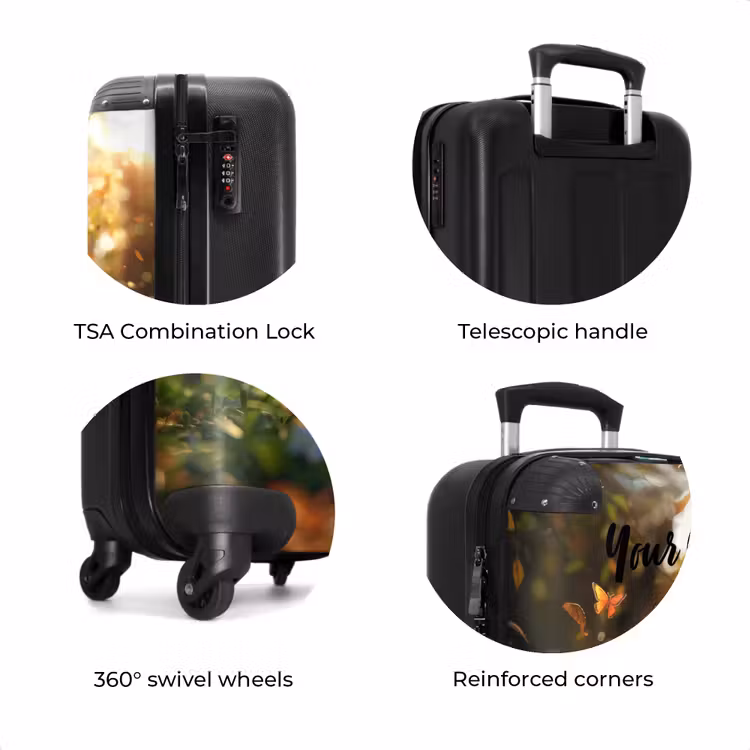 Suitcase with name - Henry autumn kitten — 8