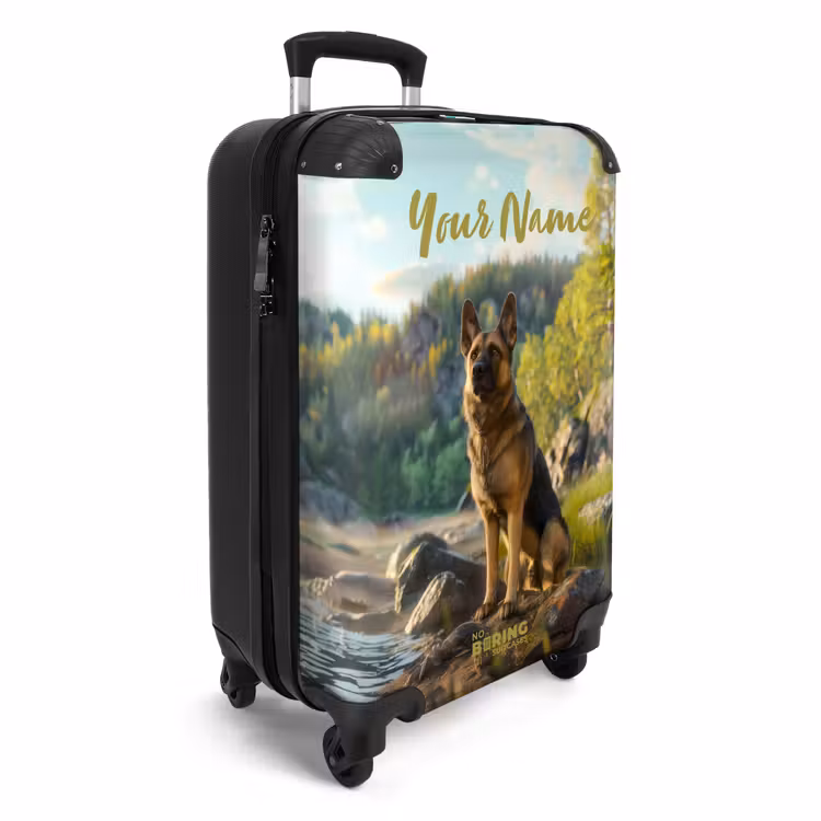 Suitcase with name - Hessel shepherd — 2