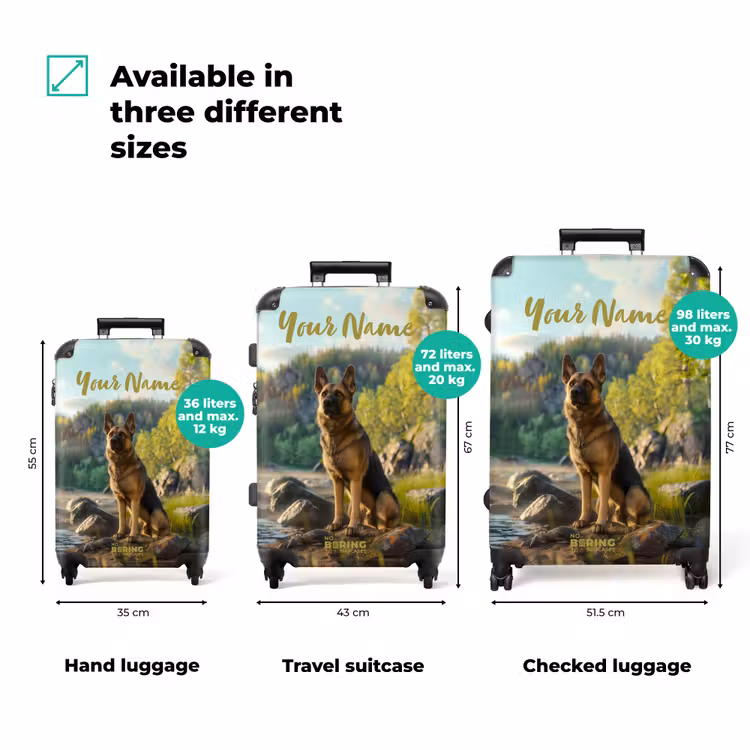 Suitcase with name - Hessel shepherd — 3