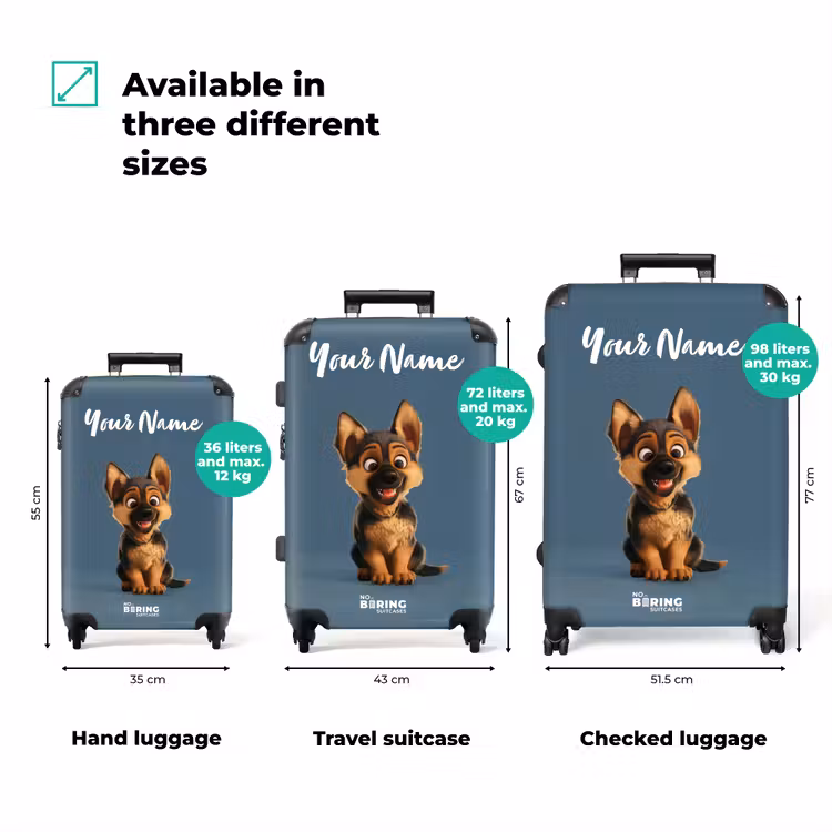 Suitcase with name - Hylke shepherd — 3