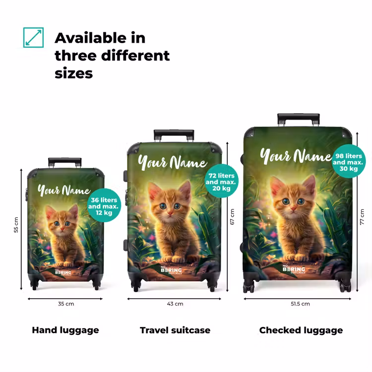 Suitcase with name - Kees kitten — 3