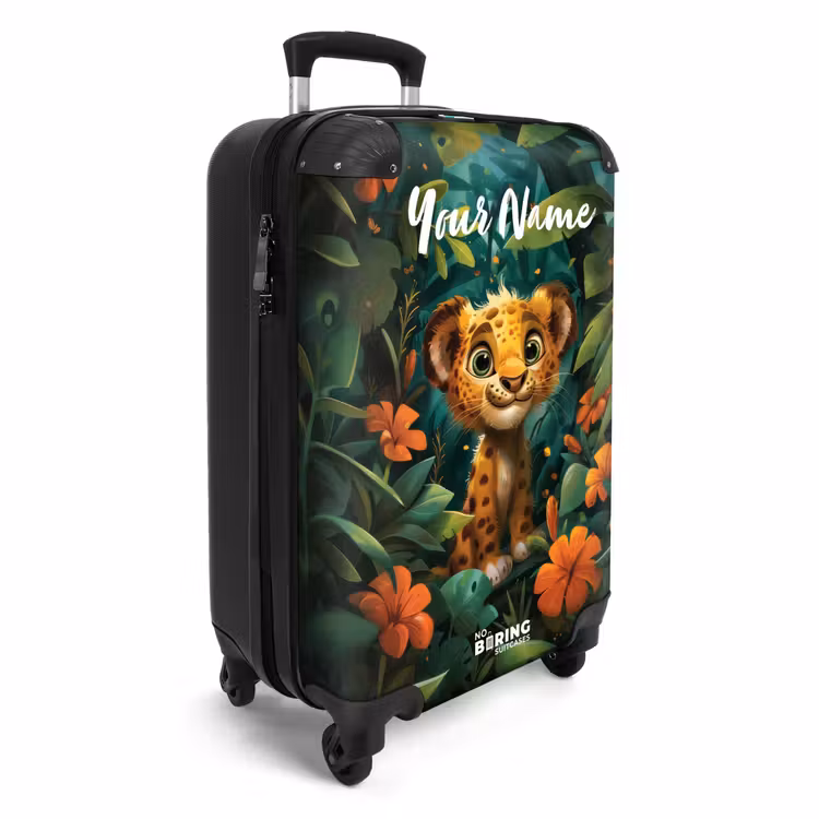 Suitcase with name - Liam leopard — 2
