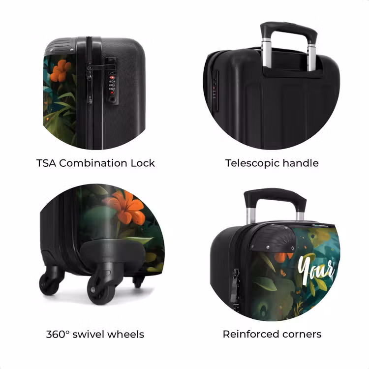Suitcase with name - Liam leopard — 8